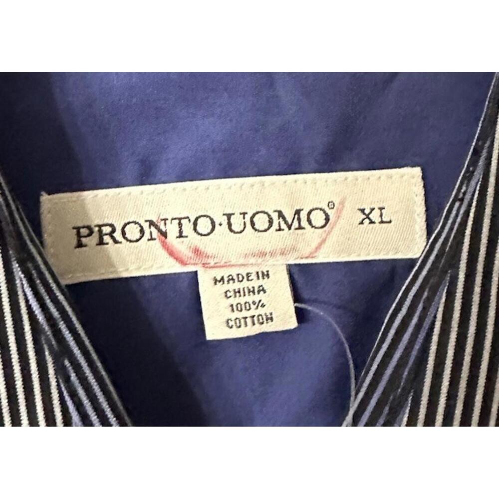 NWT Pronto Uomo Mens Long Sleeve Button Casual Cotton Knit Shirt Size XL - Picture 7 of 14